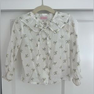 La Coqueta Blouse with Mother of Pearl Buttons